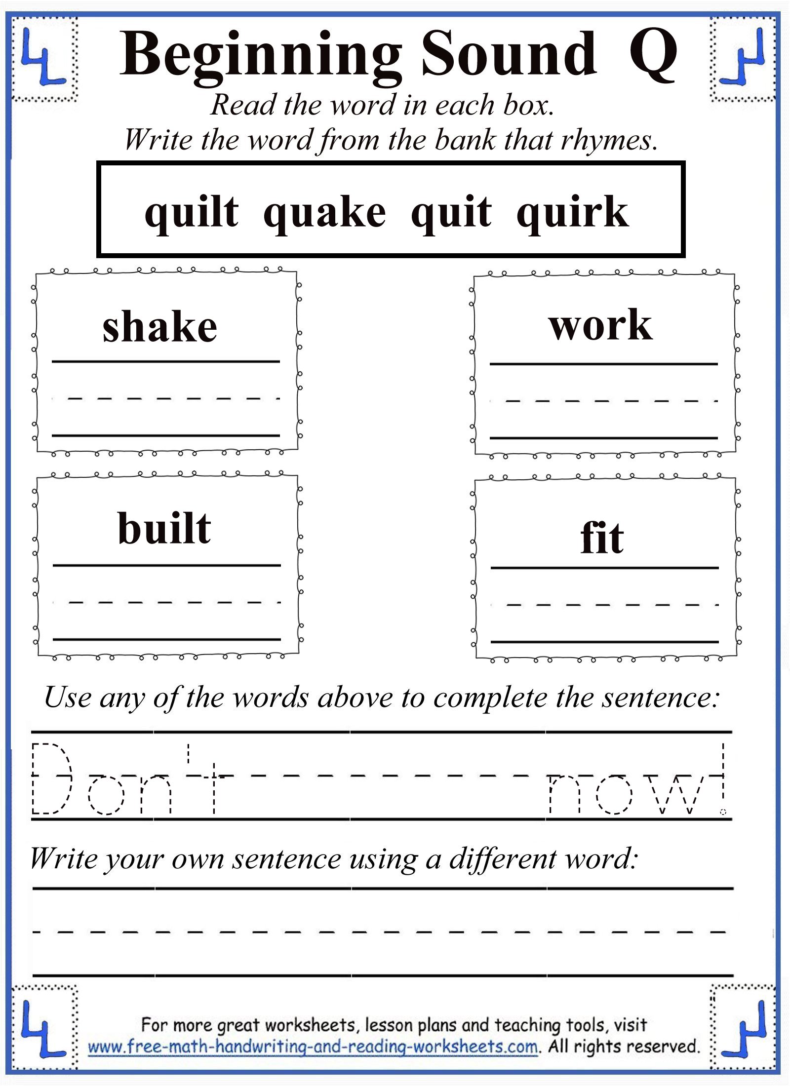 letter-q-worksheets