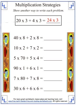 Partial Products - Multiplication Strategies