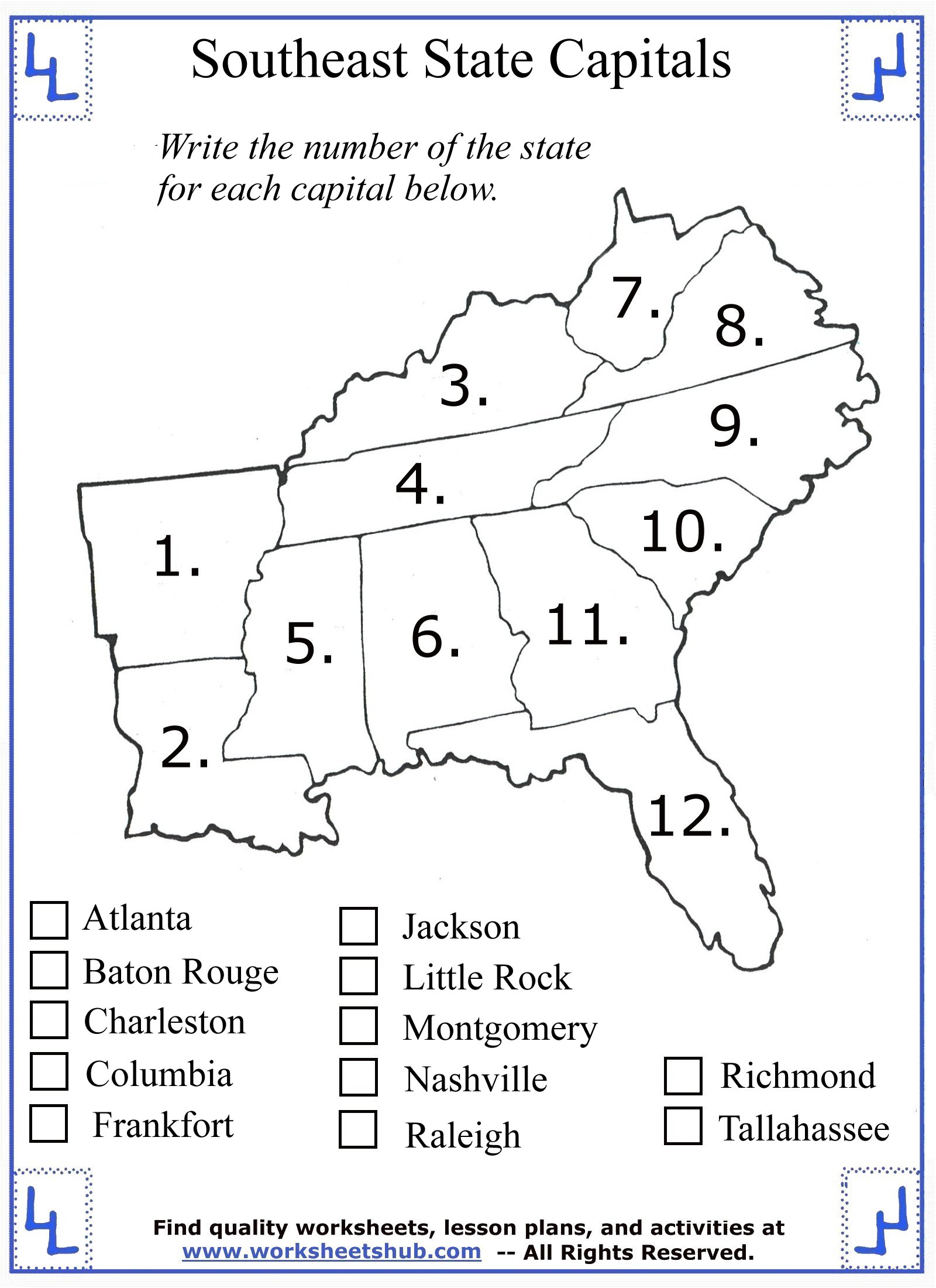 4th-grade-social-studies-southeast-region-states