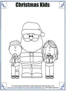 Christmas Coloring Page - Winter Kids