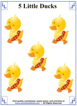 Five Little Ducks - Preschool Activities