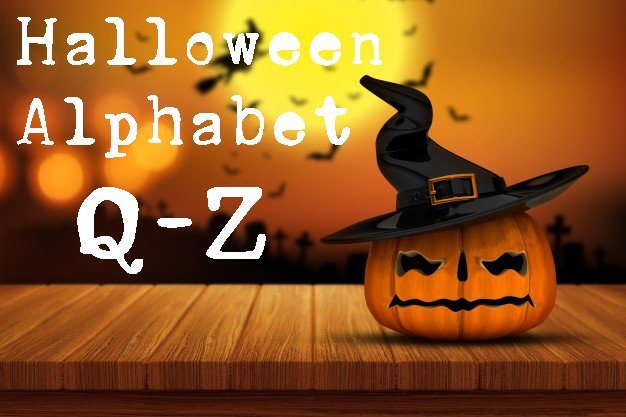 Free Halloween Coloring Pages Halloween Alphabet Q Z