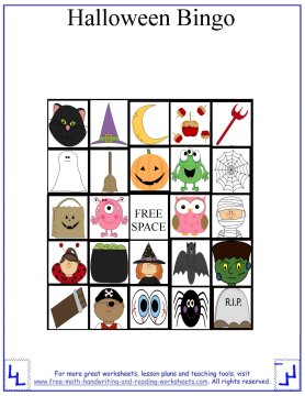 Halloween Games for Kids - Printable Halloween Bingo Cards