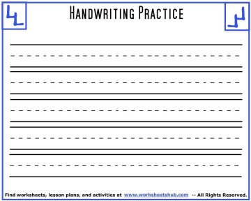 handwriting sheets printable 3 lined paper