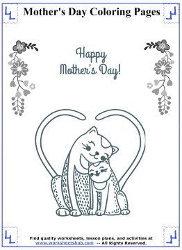 Mothers Day Coloring Pages