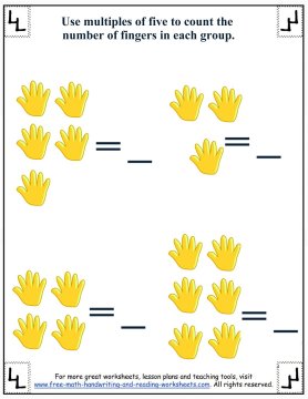 multiplication tables fives times table