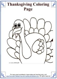 Thanksgiving Coloring Sheets