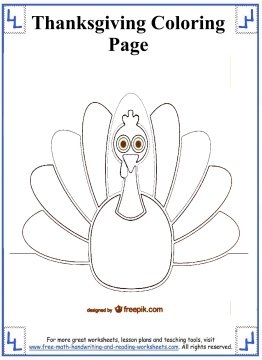 Thanksgiving Coloring Sheets